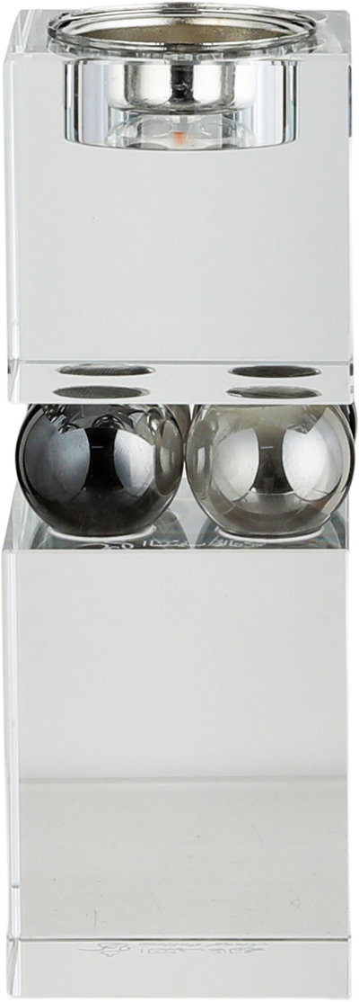 مبخرة زجاج السيف غاليري، 6x6x16 سم - شفاف فضي product image 2