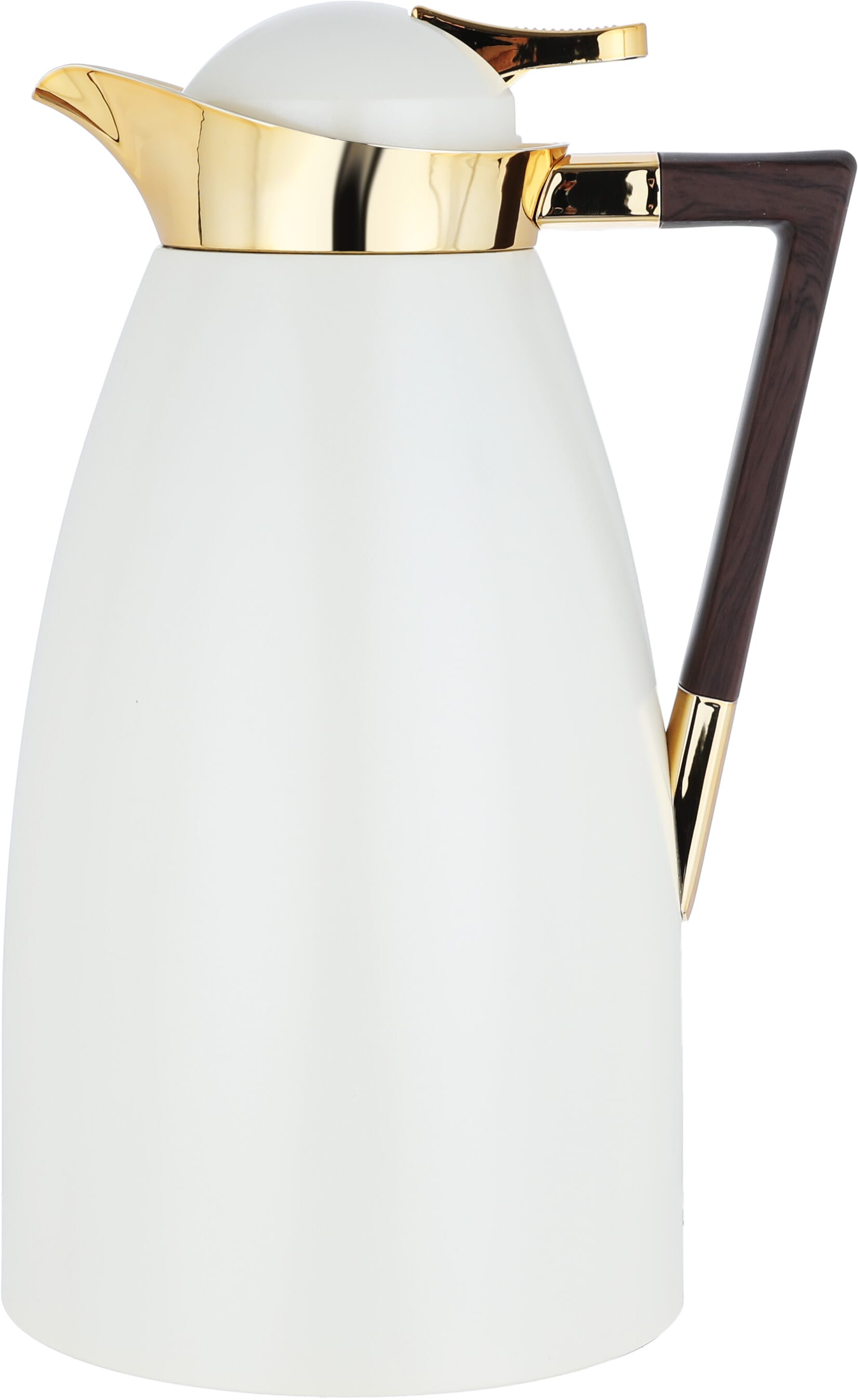 Al Saif Gallery thermos set, 2 pieces, 1 liter, glass inner shell, plastic outer shell - pearl product image 6