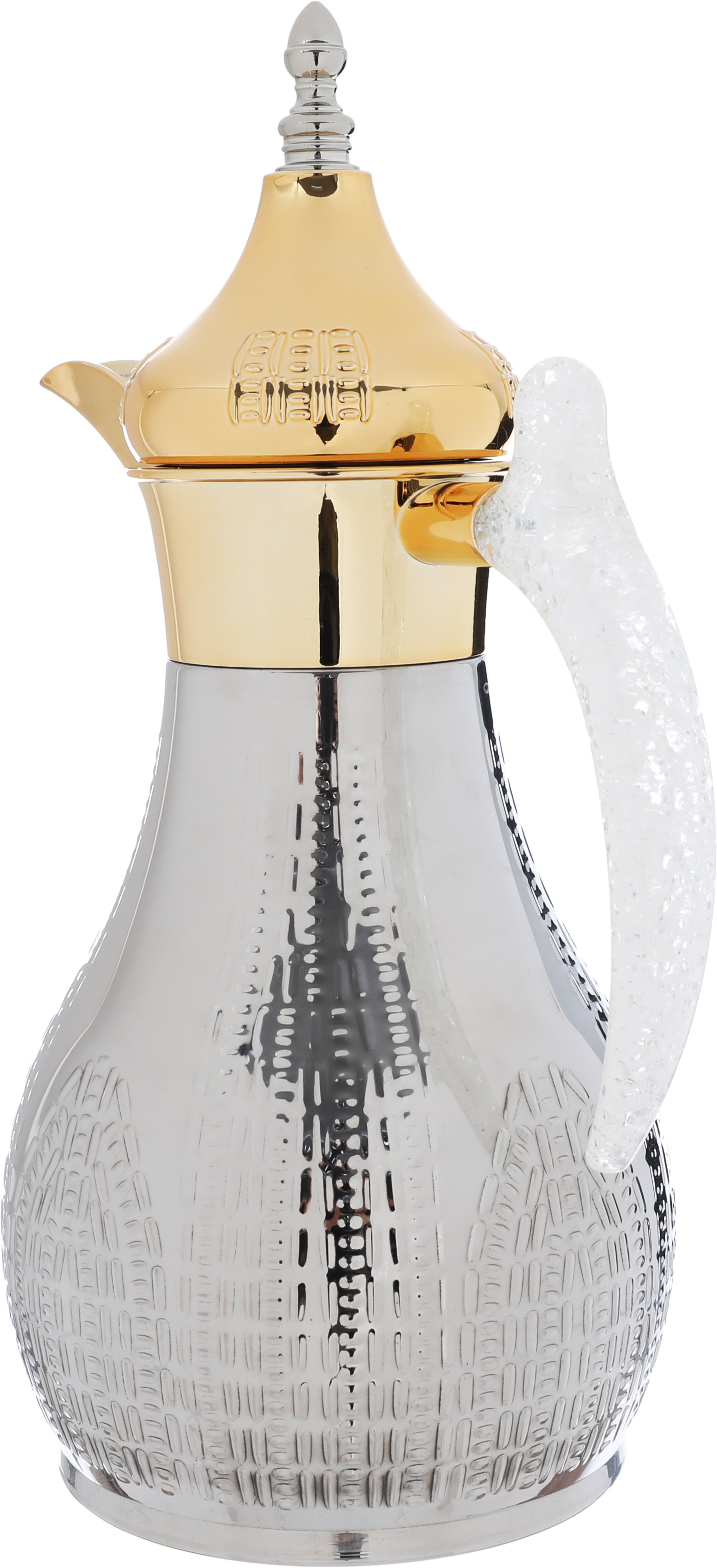 Al Saif Gallery Haila Thermos set, 1.2/1.2 litres, two pieces, steel inner case, steel outer case - silver and gold product image 4