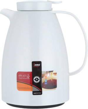 ترمس ليما، 1 لتر، حافظة داخلية زجاج، ضغاط - لؤلؤي product image 2