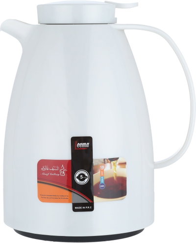 ترمس ليما، 1 لتر، حافظة داخلية زجاج، ضغاط - لؤلؤي product image 2