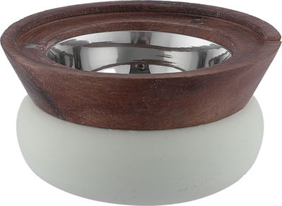 مبخرة خشب استيل السيف غاليري، 11.5x10.5x5.5 سم - كابتشينو product image 3