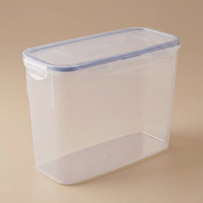 علبة تخزين طعام بلاستيك لوك اند لوك، 2.4 لتر، غطاء - شفاف ازرق product image 1