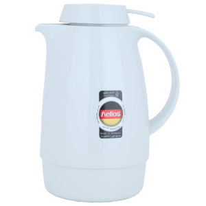 Helios thermos, 1 liter, thermal glass inner container, plastic outer shell - white product image 2