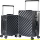 Limra LMA-1903 Polycarbonate Luggage Set, 2 Sizes, 4 Wheels - Dark Grey product image 1