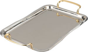 طقم طوفريات استيل السيف غاليري، 3 قطعة، مستطيل - فضي ذهبي product image 2
