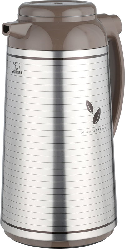 ZOJIRUSHI Abu Fil Thermos, 1.3 Liter, Glass Inner Container, Pump - Cappuccino product image 4