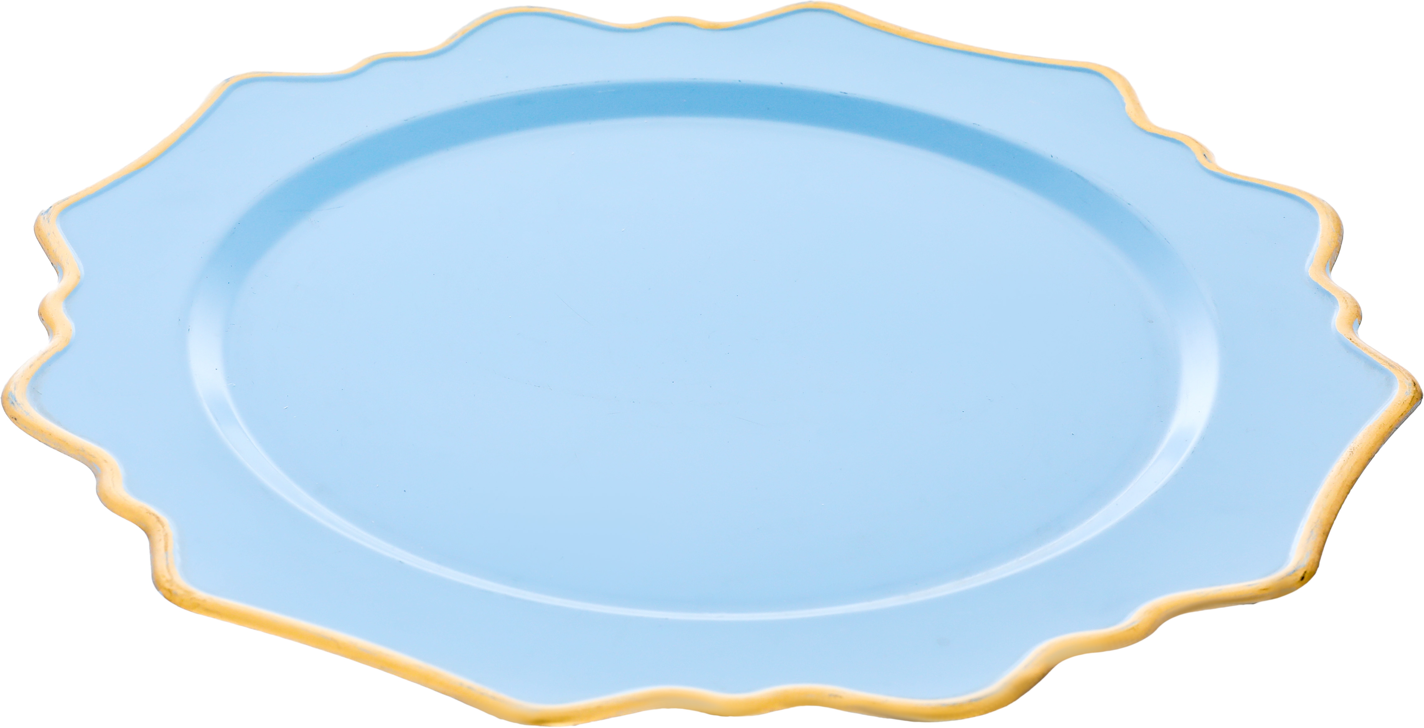 Faber Al Saif Gallery Serving Plate, 32.5x32.5x2 cm, Round - Cyan product image 2