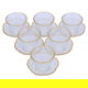 Al Saif Gallery Glass Arabic Coffee Cups and Saucer Set, 12 Pieces, 100 ml - Clear product image 3