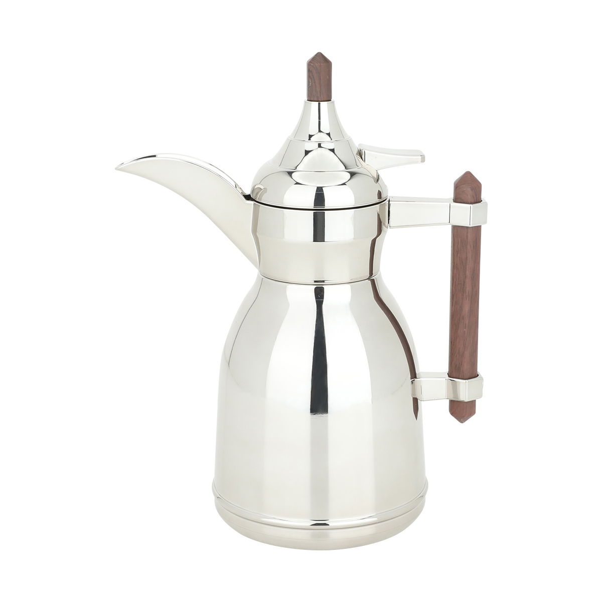 دلة شهد استيل السيف غاليري، 0.35 لتر - فضي خشبي product image 1