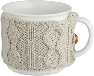 مج بورسلان السيف غاليري، 410 مل، تلبيسة صوف - أبيض بيج product image