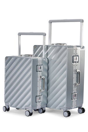 Limra LMA-1902 Polycarbonate Luggage Set, 2 Sizes, 4 Wheels - Silver product image 2