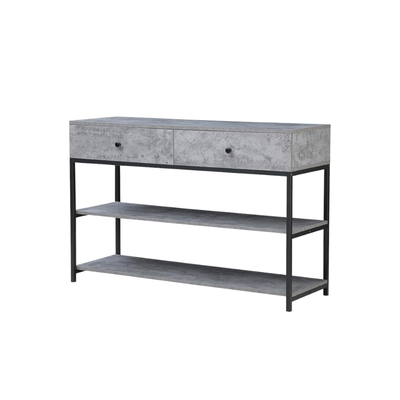 كونسول خشب معدن، 120×80×40 سم - رمادي اسود product image 3