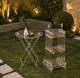 طقم طاولات اكرايلك، 4 قطع - شفاف ذهبي product image 1