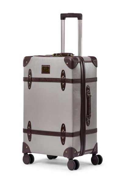 Limra LMA-7054 Artificial Leather Luggage Set, 4 Sizes, 4 Wheels, 360 Degree Rotating - Gray Brown product image 4