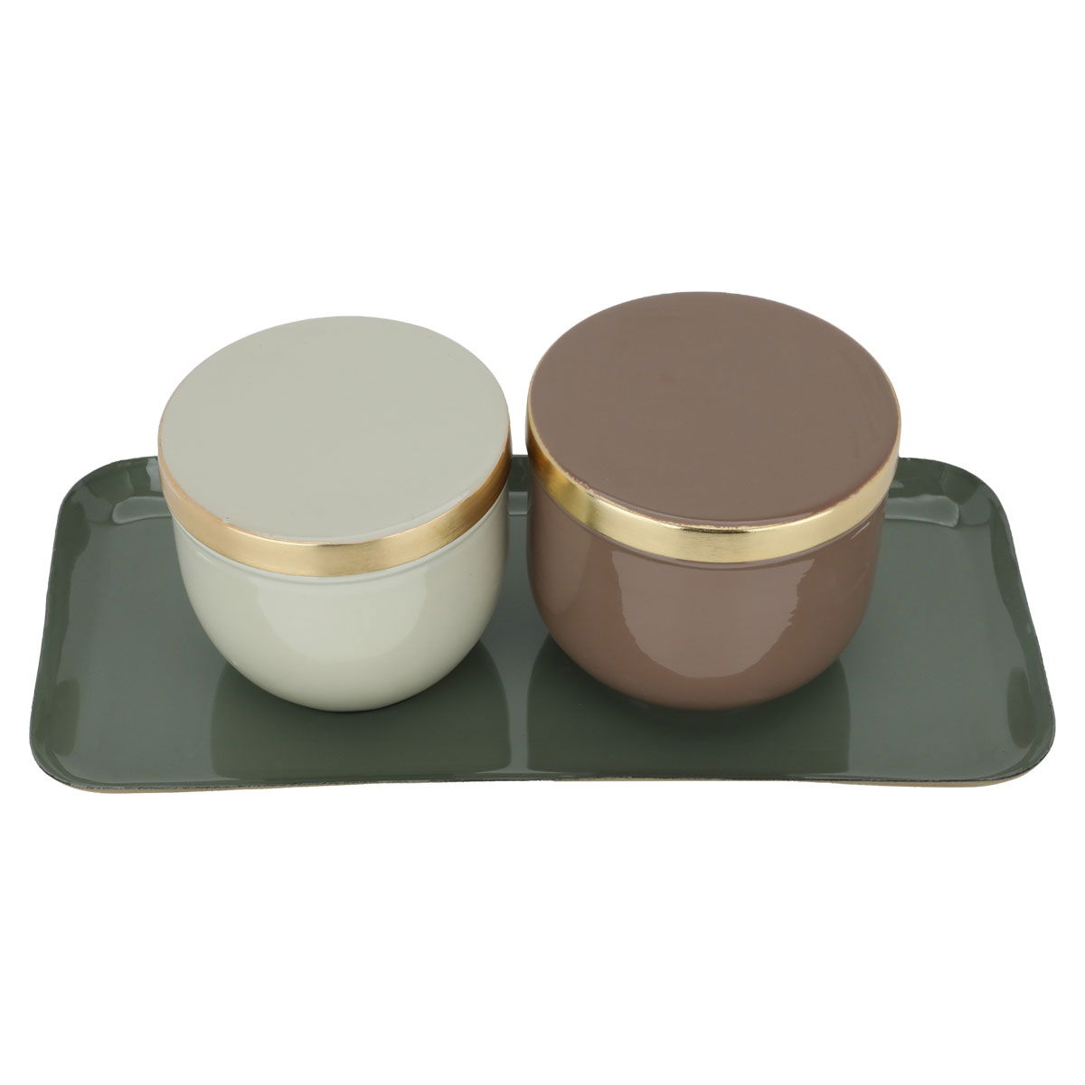 طقم علب بطوفرية استيل السيف غاليري، 3 قطع - ملون product image
