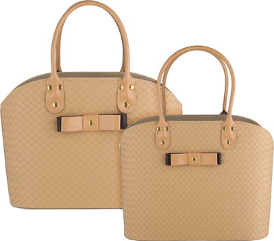 طقم شنطة ترامس بلاستيك السيف غاليري، 2 قطعة - بني فاتح product image 1