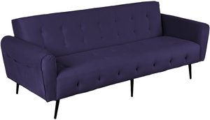 كنبة سرير مونتيلا خشب سويدي باك كومفورت، 190x70x90 سم، قماش مخمل - بنفسجي داكن product image