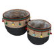 Al Saif Gallery Wicker Basket Set, Round - Brown product image 2