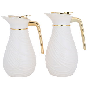 طقم ترامس السيف غاليري، قطعتين، 0.75/ 1 لتر، حافظة داخلية زجاج - ابيض product image 2