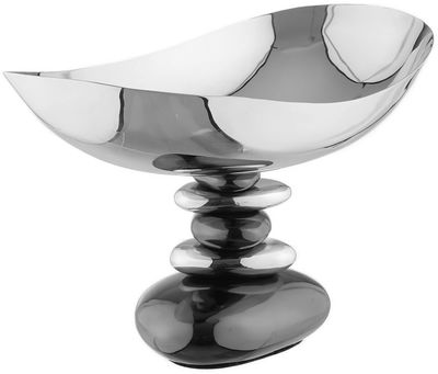 AlSaif Gallery Steel Serving Platter, 32 x 17 x 19 cm - Silver product image 2