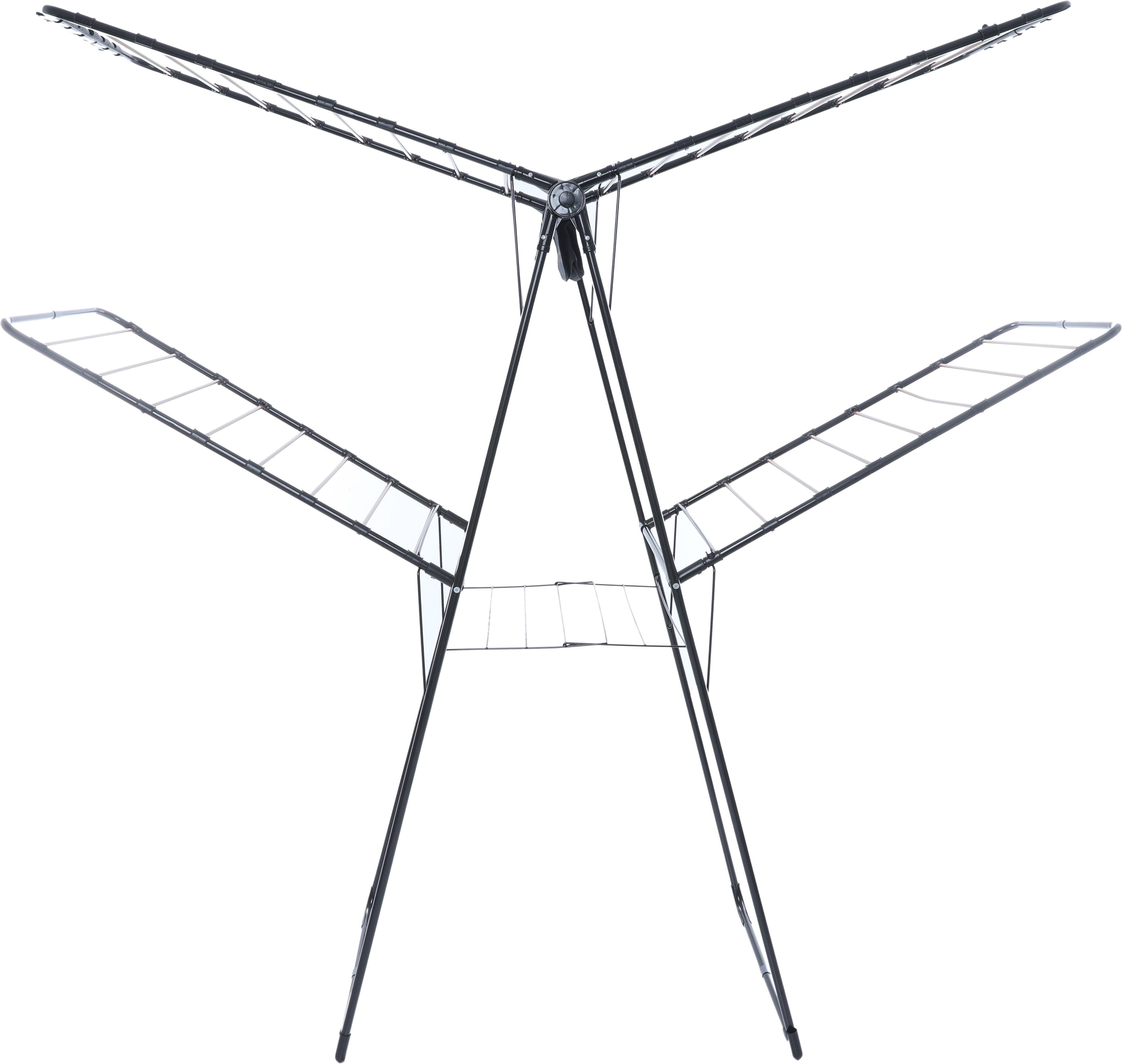 منشر غسيل أستيل السيف غاليري، 161×18×62 سم، 2 دور - أسود product image 1