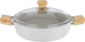 Falez Granite Cookware Set with Glass Lid, 7 Pieces - Light Beige product image 4