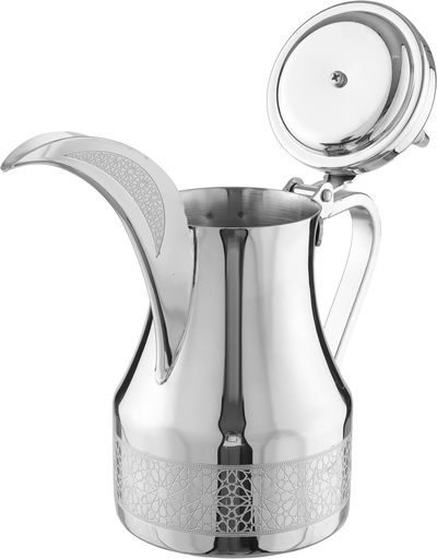 دلة قهوة استيل السيف غاليري، 1.2 لتر، نقش اسلامي - فضي product image 4