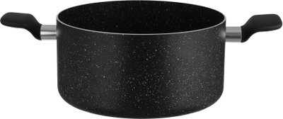 طقم قدور دارك ستون 2 جرانيت تيفال، غطاء زجاج، 11 قطعة - أسود شفاف product image 5