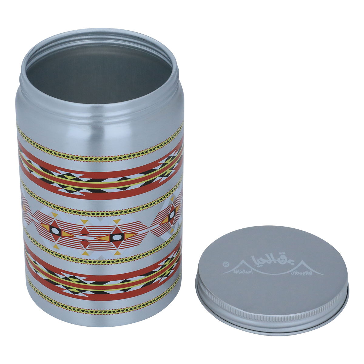 Al Saif Gallery aluminum can, 750 ml, Sadu shape - grey product image 3