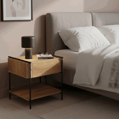 كومدينه خشب ام دي اف، 50×50×47.8 سم، 1 درج و رف - خشب ام دي افي product image 2