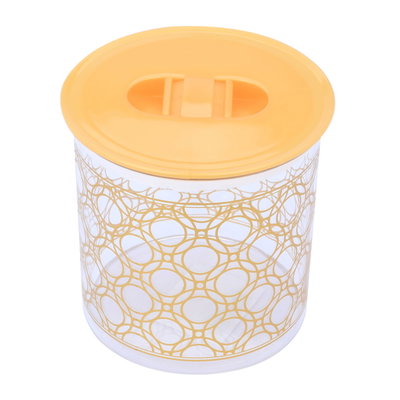 علبة بلاستيك السيف غاليري، 2 لتر، دائري، منقوش - شفاف product image 3