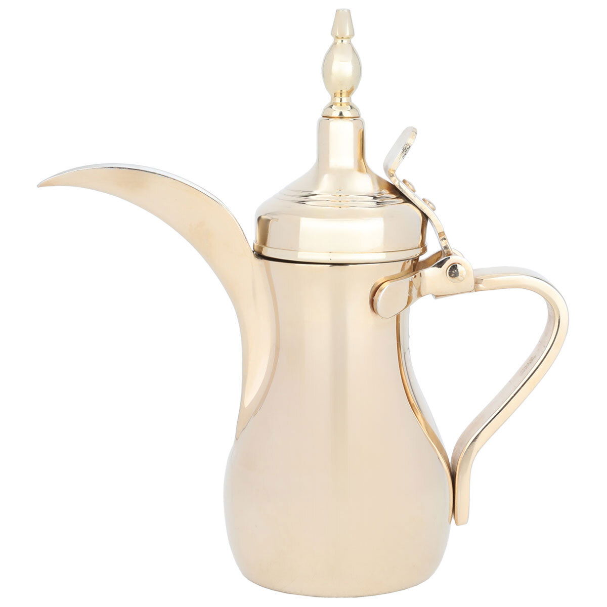 Al Saif Gallery Sulaiman Steel Dallah, 0.94 litre - Gold product image