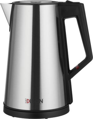 Edison D2020 stainless steel electric kettle, 22x16.5x27 cm, 2 liters, 1850-2200 watts - Silver Black product image