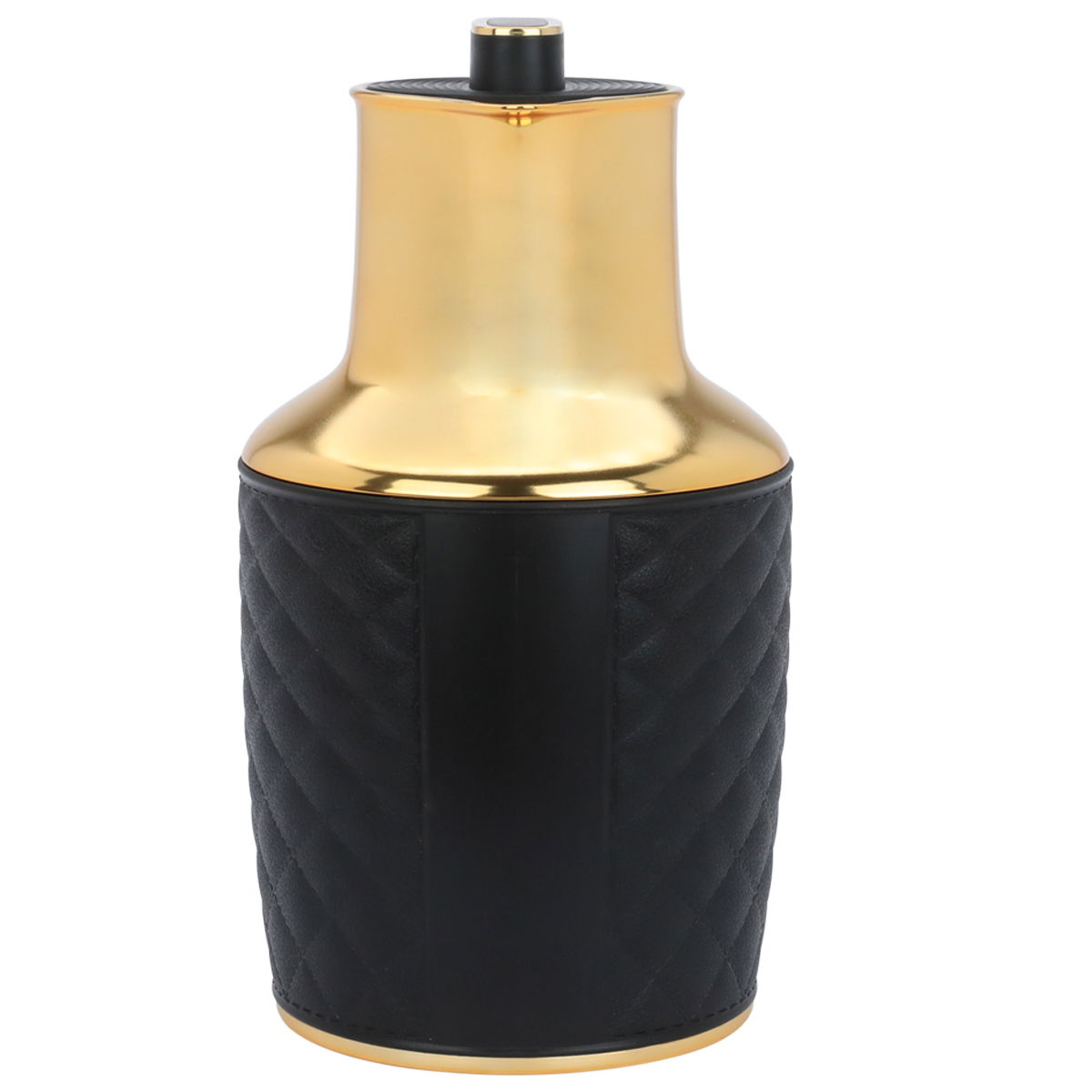 ترمس لارا زجاج تايملس، 1 لتر، هيكل خارجي بلاستيك - أسود ذهبي product image 3