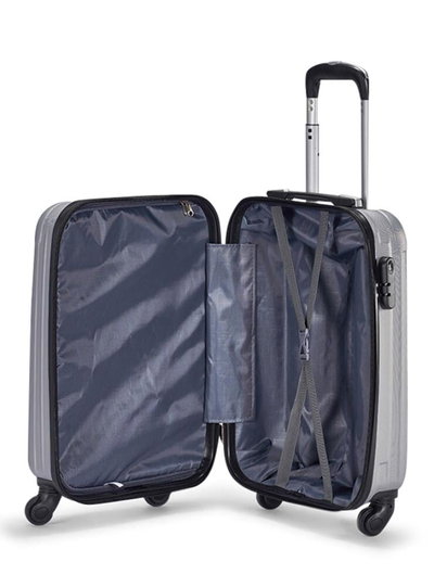 طقم شنط سفر ABS ليمرا، 3 مقاسات، 4 عجلات، WM-216-3PCS - فضي product image 3