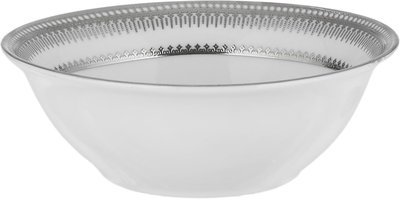 Ridge Porcelain Dinnerware Set, 122 Pieces - White Silver product image 12