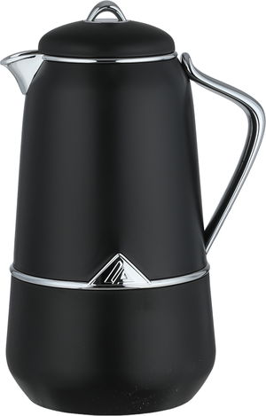 طقم ترامس لالوزا، قطعتين، 0.7 / 1 لتر، خامة داخلية زجاج، يد فضي، غطاء ضغاط - اسود فضي product image 2