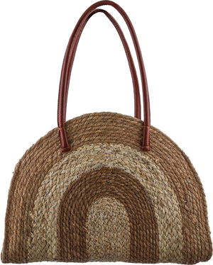 شنطة خوص السيف غاليري، 35x14x34 سم - بيج بني product image