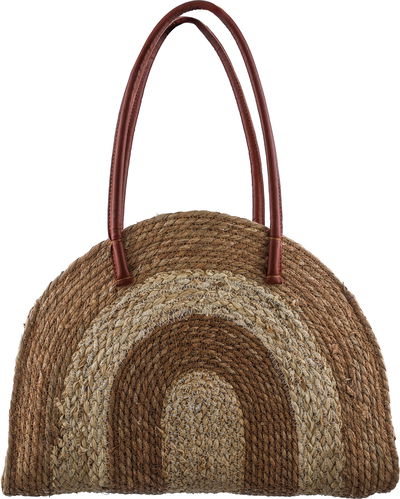 شنطة خوص السيف غاليري، 35x14x34 سم - بيج بني product image 1