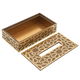 Diamond Glow Wood Tissue Box, 23.5 x 12.5 x 6 cm - Brown Gold product image 2