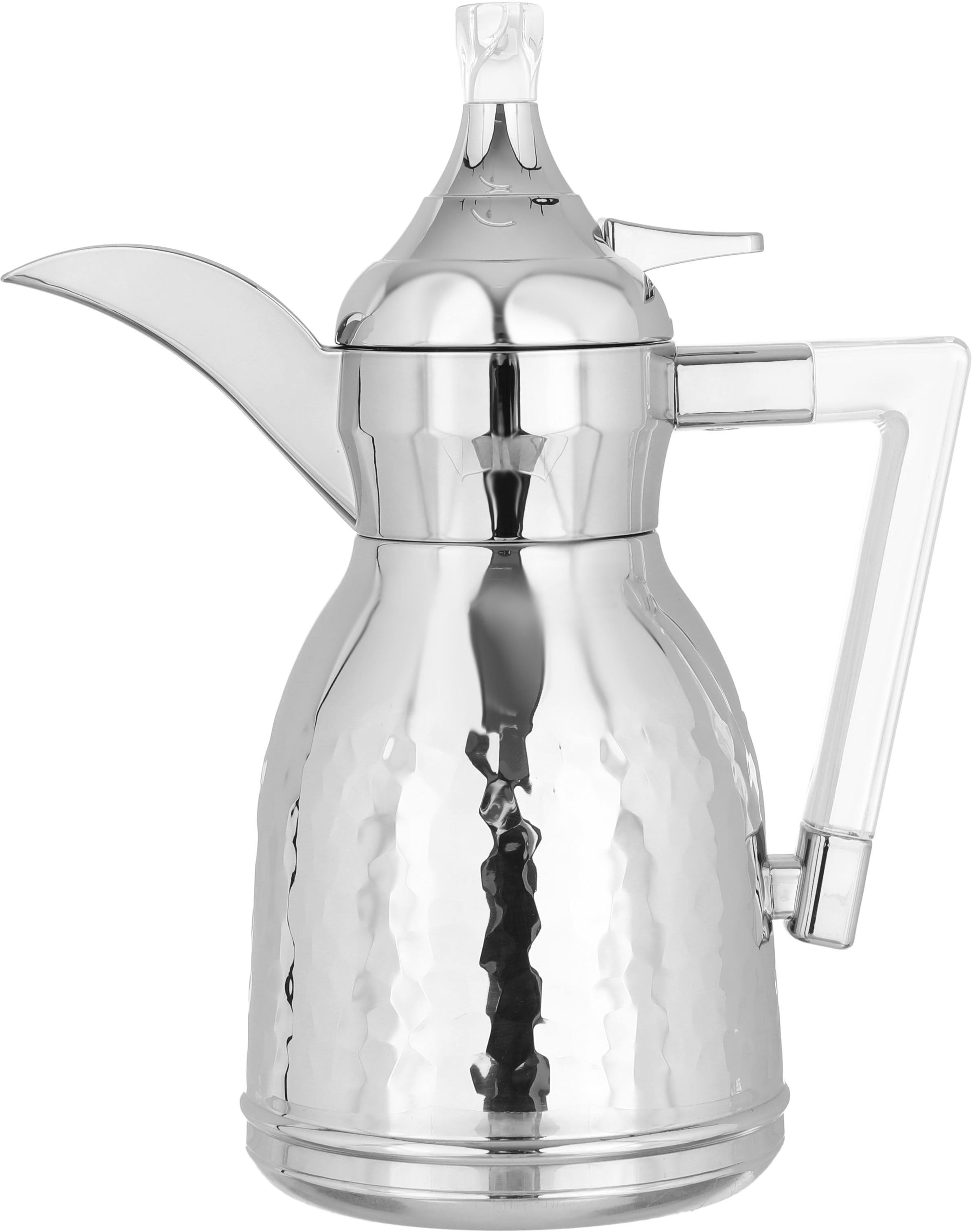 دلة نواف استيل السيف غاليري، 0.35 لتر، يد شفاف - فضي product image