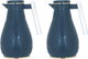 Al Saif Gallery Karam thermos Set, 1 - 0.65 litres, Islamic engraving with acrylic handle, 2 pieces - Navy product image 1