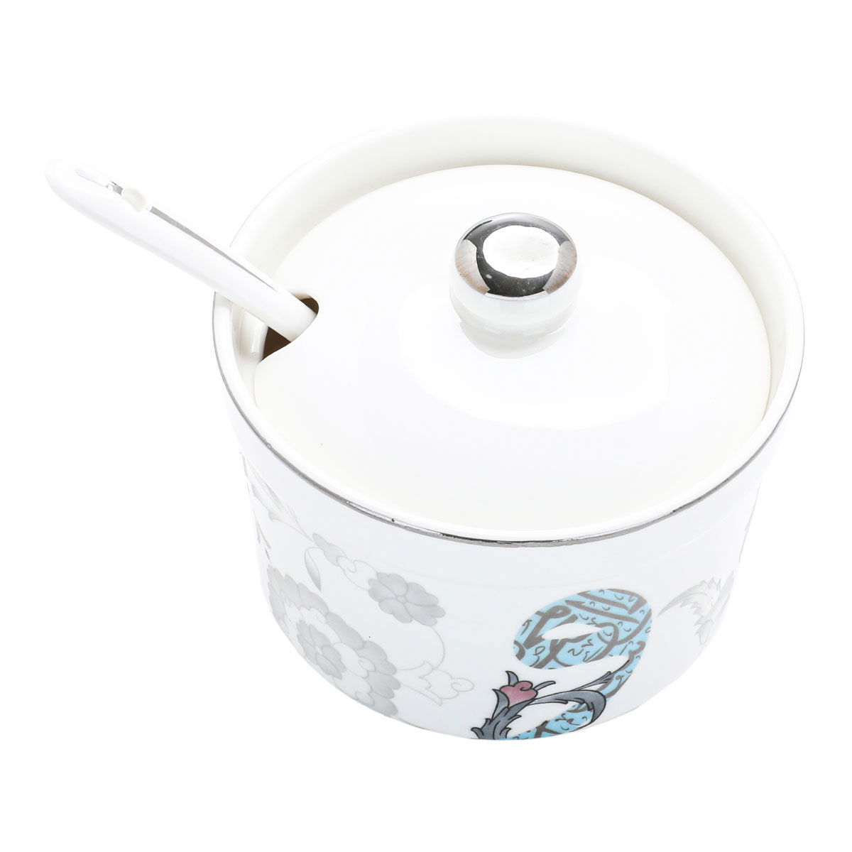 طقم تقديم شاي بورسلان و زجاج السيف غاليري، 29 قطعة - ابيض شفاف product image 5