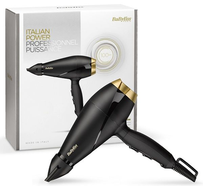 مجفف الشعر بيبي ليس، 2000 واط، 3 مستويات حرارية، سرعتين - أسود product image 2