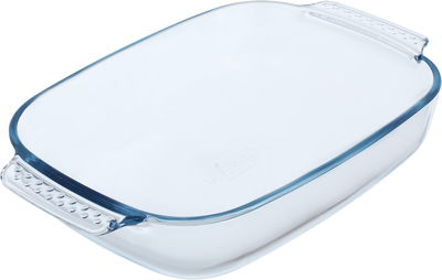 طقم صواني زجاج بايركس، 4 قطع، مستطيل - شفاف product image 2