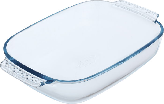 طقم صواني زجاج بايركس، 4 قطع، مستطيل - شفاف product image 2
