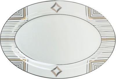 طقم سفرة بورسلان زجاج السيف غاليري، 61 قطعة، منقوش - ابيض شفاف product image 6