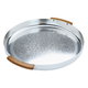 Al Saif Gallery Steel Serving Tray, 35X35X4 cm - Silver product image 2