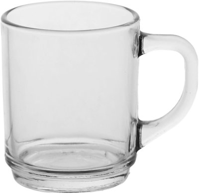 Excellent Houseware Glass Tea Cup Set, 3 Pieces, 240ml - Clear product image 2